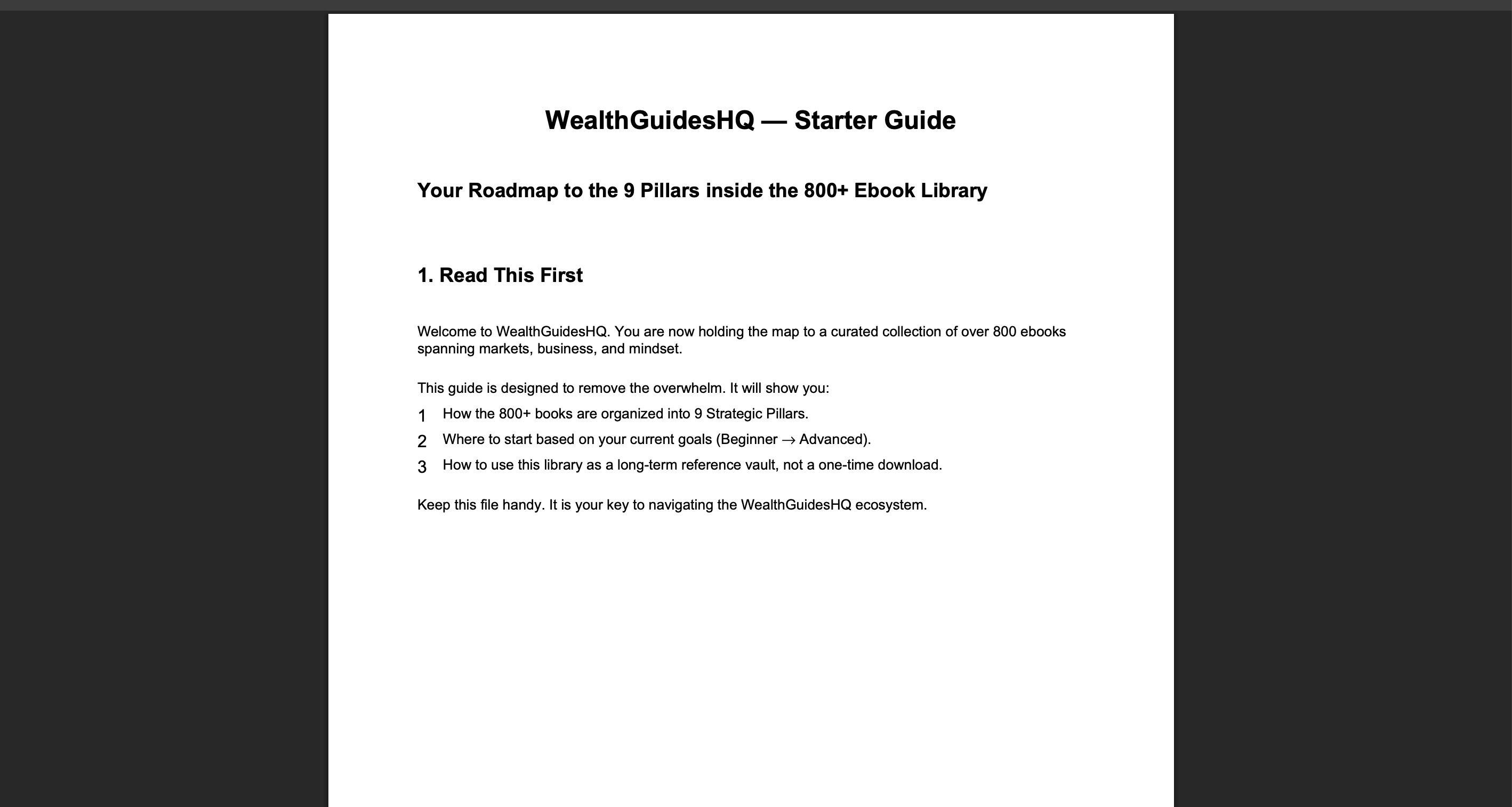 Starter Guide Page 1